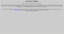 Desktop Screenshot of eaudeonline.com